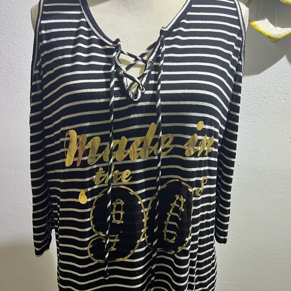 Gemstone Women Top long sleeve Cold
Shoulder - Picture 2 of 3